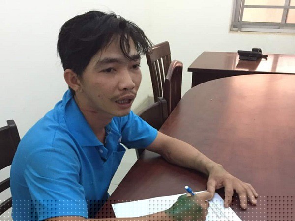 Nghi can Thọ tại cơ quan Công an.