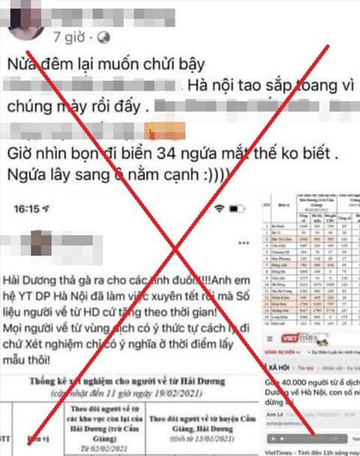 Nội dung đăng tải tr&ecirc;n mạng x&atilde; hội vi phạm ph&aacute;p luật của đối tượng N. Ảnh: Chụp m&agrave;n h&igrave;nh.