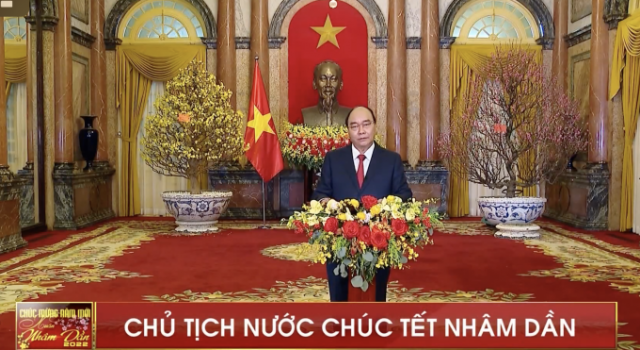 Chủ tịch nước Nguyễn Xuân Phúc chúc Tết Nguyên đán Nhâm Dần 2022 tới người dân trong và ngoài nước