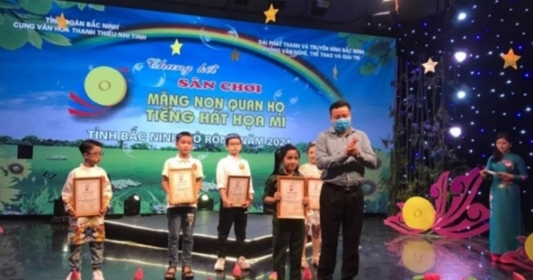 chung ket mang non quan ho tieng hat hoa mi tinh bac ninh mo rong 2021 thi sinh 8 tuoi gianh giai nhat