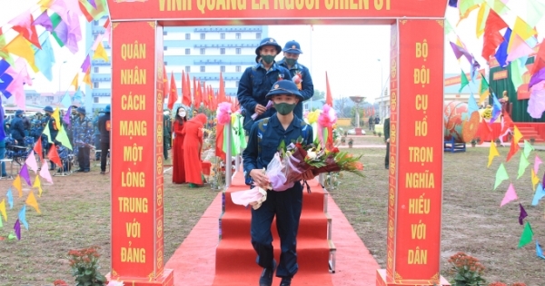 Bắc Giang có 2.700 thanh niên lên đường nhập ngũ