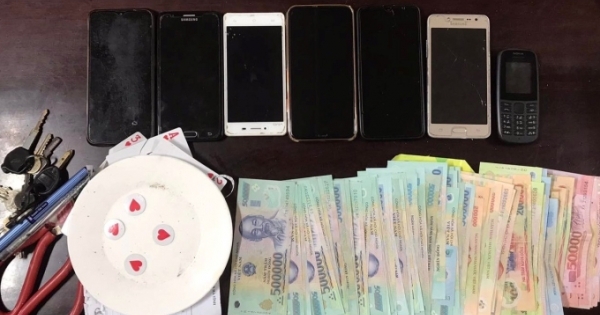 Công an huyện Can Lộc bắt giữ nhiều đối tượng lên núi chơi "xóc đĩa"