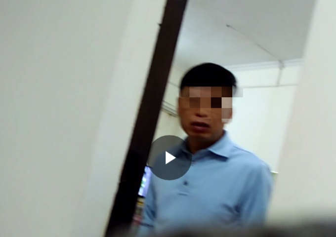 Hình ảnh ông Vũ Văn Cường - Trưởng phòng Quản lý Xuất nhập cảnh, Công an tỉnh Lào Cai. Ảnh: chị H. cung cấp