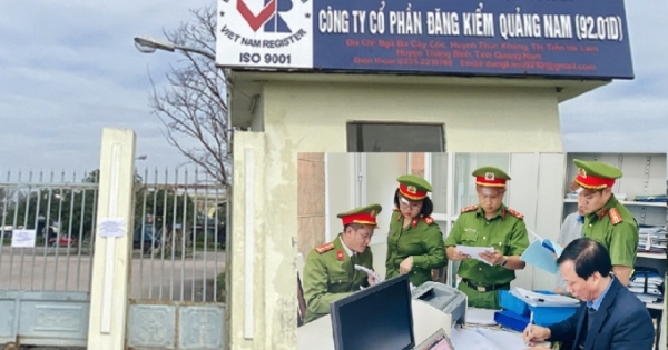 quang nam khoi to hang loat can bo thuoc trung tam dang kiem xe co gioi 9201d