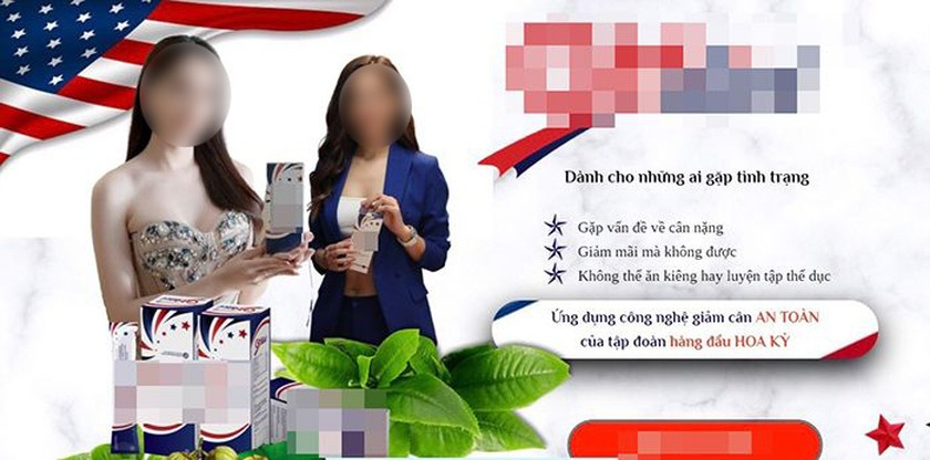 Hoa hậu M.P.T và H.G quảng cáo sản phẩm giảm cân sai sự thật.