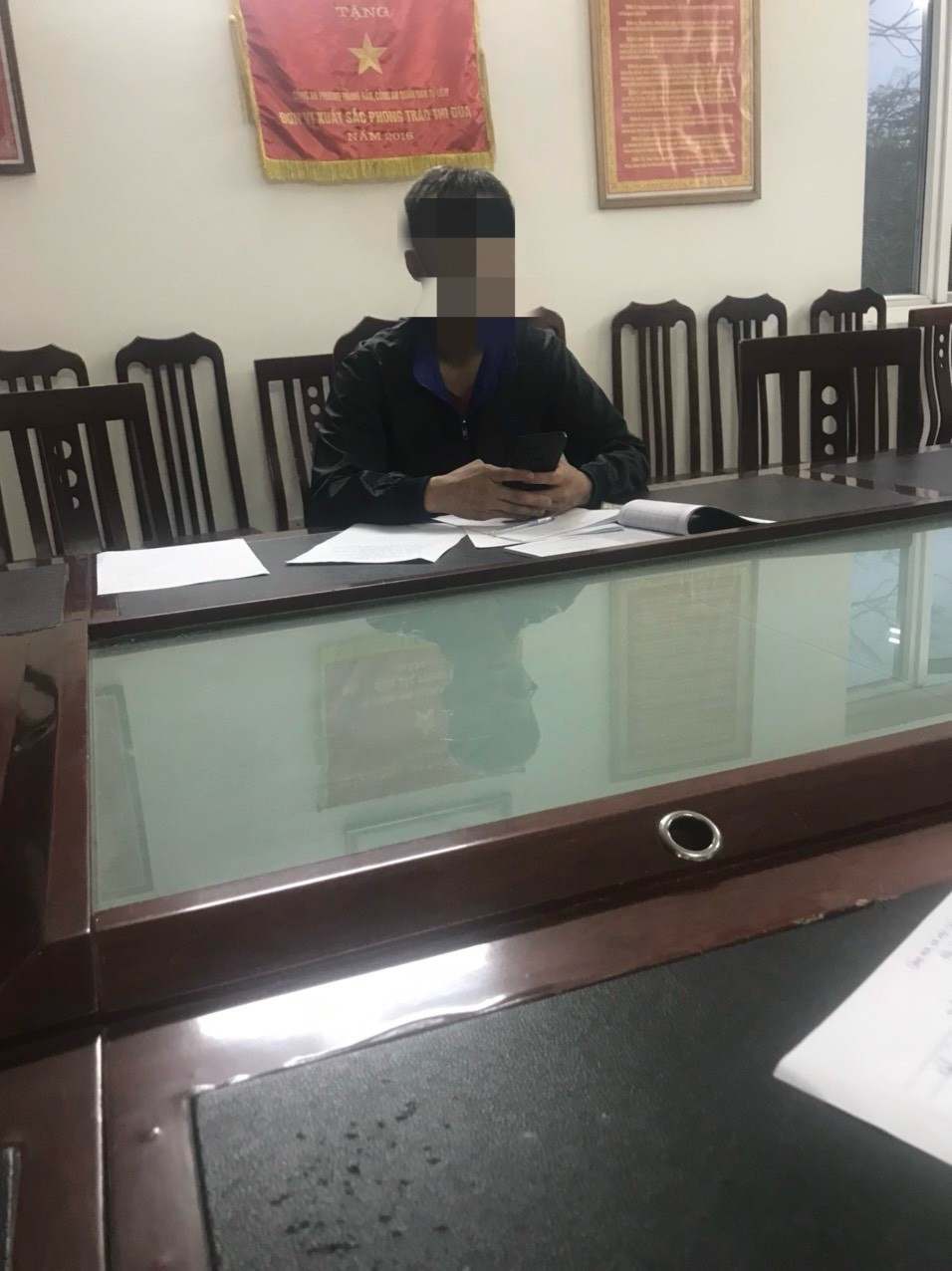 Lái xe khai nhận hành vi vi phạm tại cơ quan Công an