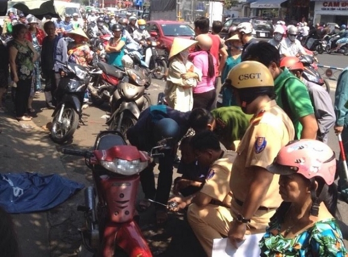 Hiện trường vụ việc.