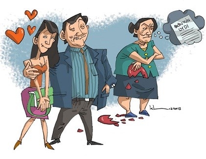 Ngoại t&igrave;nh l&agrave;m cho quan hệ h&ocirc;n nh&acirc;n của một hoặc hai b&ecirc;n dẫn đến ly h&ocirc;n sẽ bị phạt t&ugrave;phạt t&ugrave;. (Ảnh: internet)