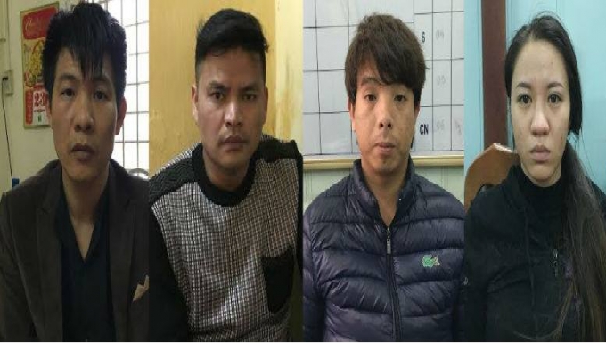 Nh&oacute;m đối tượng tai cơ quan C&ocirc;ng an.