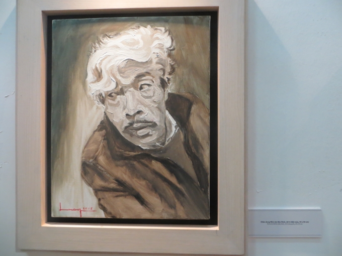 Bức tranh của Nh&agrave; văn Bảo Ninh được nhiều người nhận x&eacute;t giống với tranh phương T&acirc;y v&agrave; giống với tranh Van Gogh.