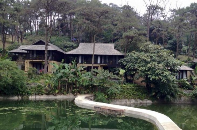 Một g&oacute;c khu Resort kh&ocirc;ng ph&eacute;p tại VQG Ba V&igrave;.