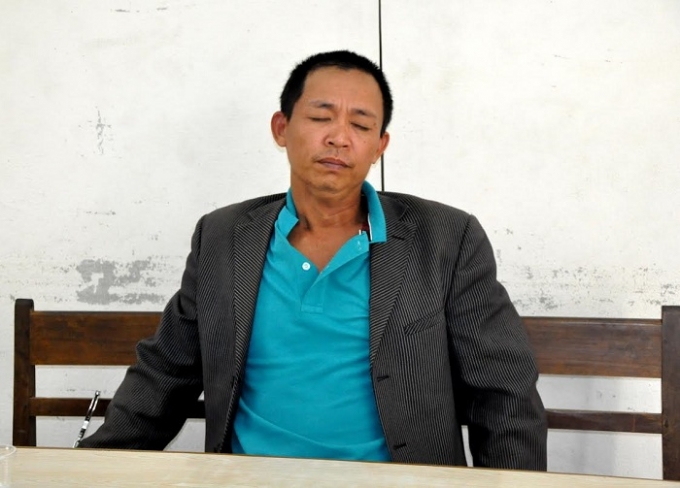 Đối tượng bị bắt giữ.