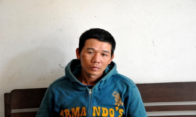 Một trong hai đối tượng bị bắt giữ.&nbsp;