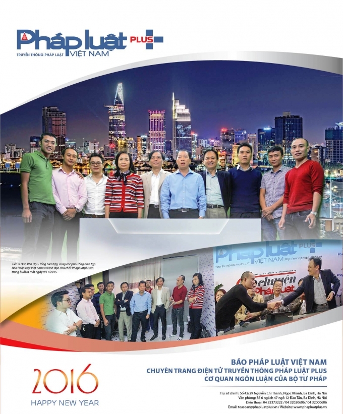 Tập thể c&aacute;n bộ, ph&oacute;ng vi&ecirc;n của t&ograve;a soạn lu&ocirc;n x&aacute;c định mục ti&ecirc;u đưa&nbsp;Phapluatplus.vn&nbsp;trở th&agrave;nh nhịp cầu quan trọng giữa Nh&acirc;n d&acirc;n - Ch&iacute;nh phủ - Bộ Tư ph&aacute;p trong c&ocirc;ng t&aacute;c tuy&ecirc;n truyền, phổ biến gi&aacute;o dục ph&aacute;p luật.