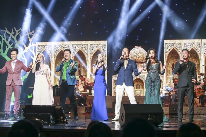 C&aacute;c nghệ sĩ tham gia đ&ecirc;m nhạc vinh danh nhạc sĩ Trần Thiện Thanh v&agrave; Anh Bằng với chủ đề