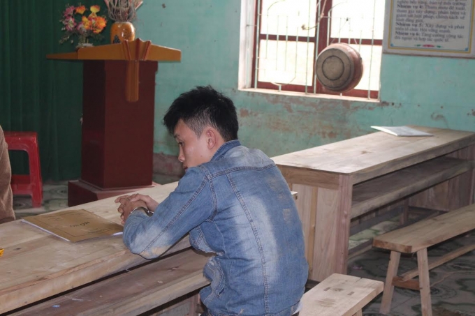 Đối tượng tại cơ quan điều tra.