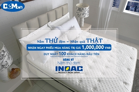 Nằm thử đệm - Nhận quà thật cùng INOAC