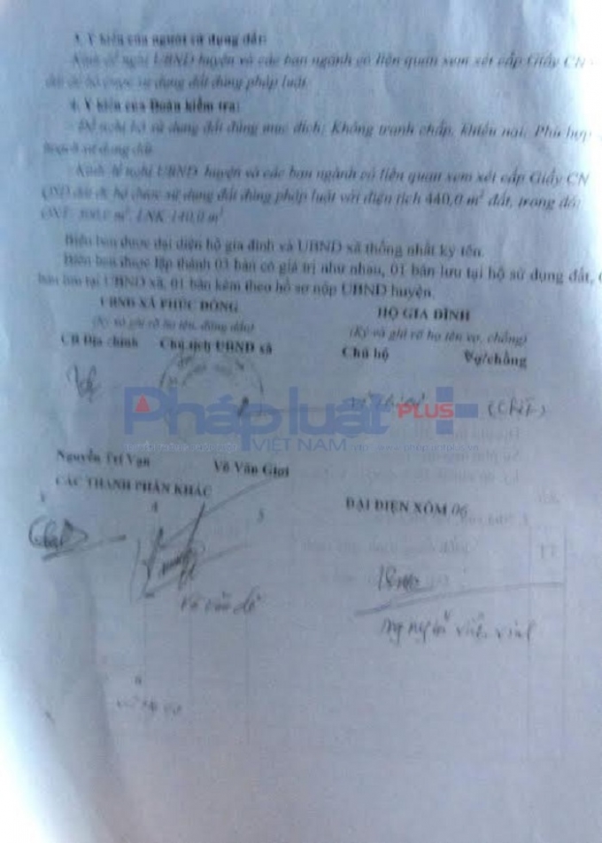 C&aacute;c th&agrave;nh phần li&ecirc;n quan k&yacute; v&agrave;o bi&ecirc;n bản.