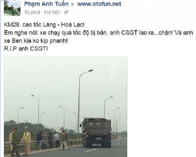 Hiện trường vụ việc. Ảnh:&nbsp;Phạm Anh Tuấn/www.otofun.net.