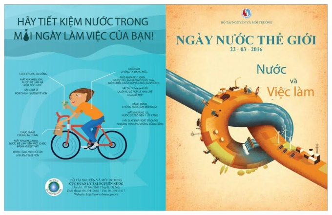 Poster giới thiệu ng&agrave;y Nước thế giới 2016.