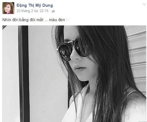 Status thể hiện sự bi quan về cuộc sống của Midu. Ảnh: facebook.