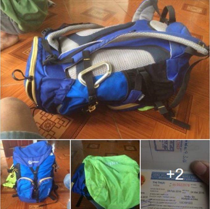 H&agrave;nh l&yacute; của hai du kh&aacute;ch được Facebooker Nguy&ecirc;n Sỹ Nguy&ecirc;n gửi cho trang page.(Ảnh: Tin n&oacute;ng&nbsp;Lạng Sơn).