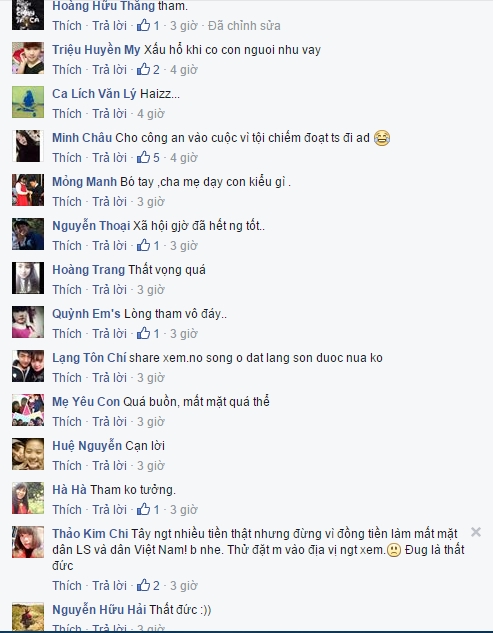Hầu hết cư d&acirc;n mạng đều tỏ ra v&ocirc; c&ugrave;ng phẫn nộ trước h&agrave;nh vi nhặt được của rơi&hellip; đ&ograve;i tiền chuộc.(Ảnh: Facebook).