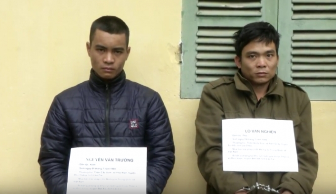 Hai đối tượng vận chuyển chất ma t&uacute;y tr&aacute;i ph&eacute;p.