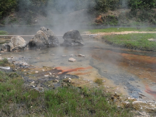 Suối nước n&oacute;ng xuống cấp, &ocirc; nhiễm m&ocirc;i trường.