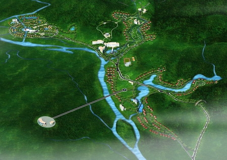 Ảnh phối cảnh dự &aacute;n khu du lịch nghỉ dưỡng suối nước n&oacute;ng Bang.