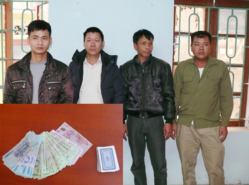 Cơ quan điều tra đ&atilde; khởi tố vụ &aacute;n v&agrave; bắt tạm giam 4 đối tượng đ&aacute;nh bạc. (Ảnh: C&ocirc;ng an Thanh H&oacute;a cung cấp).