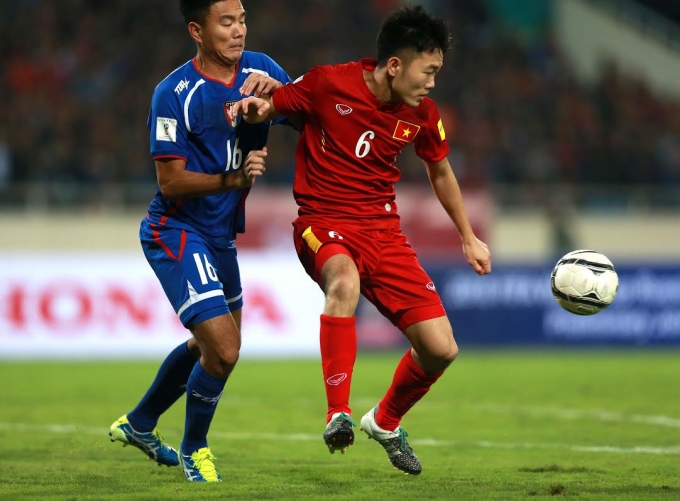 Xu&acirc;n Trường ghi dấu ấn với nhiều pha xử l&yacute; b&oacute;ng tinh tế.