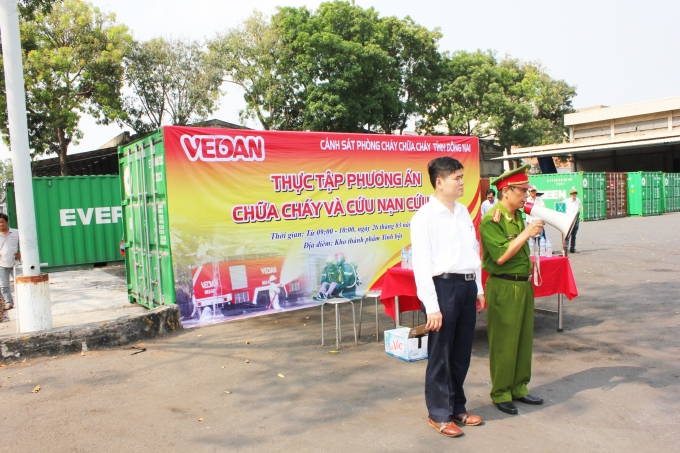 Khai mạc sự kiện diễn tập.