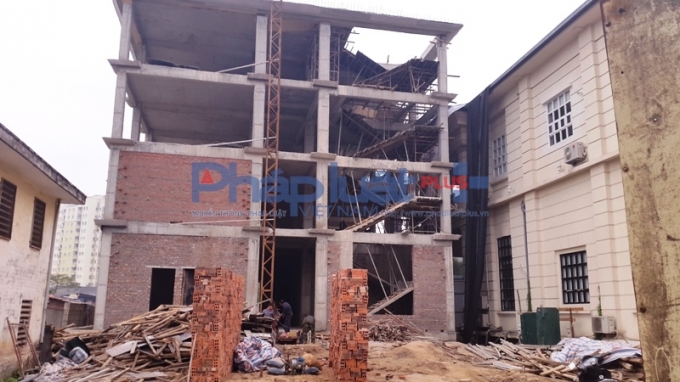 Đến thời điểm hiện tại c&ocirc;ng tr&igrave;nh đang thi c&ocirc;ng đến tầng 4.