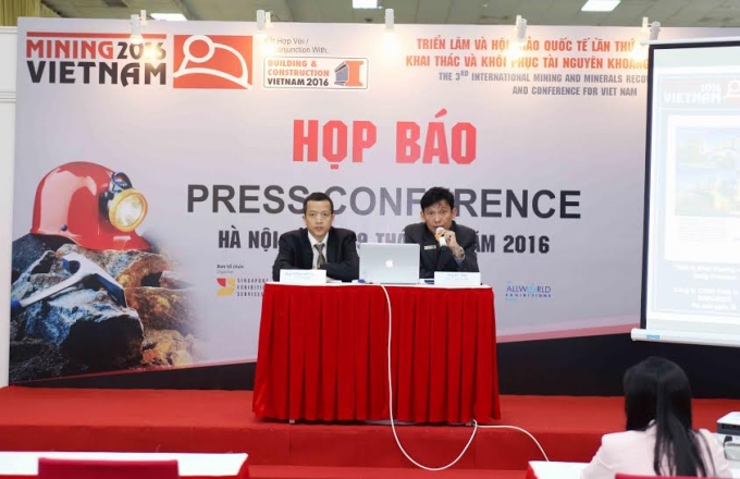 S&aacute;ng nay (29/3) đ&atilde; diễn ra cuộc họp b&aacute;o Mining VietNam 2016 (Ảnh Thanh Huyền)