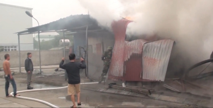 Hiện trường nơi xảy ra vụ hỏa hoạn.