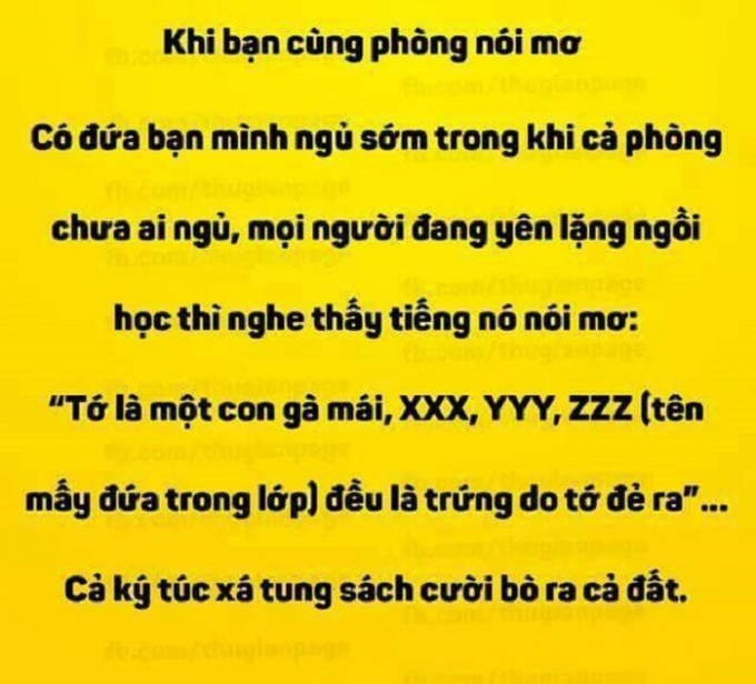 C&ograve;n c&oacute; những c&acirc;u n&oacute;i mơ của bạn c&ugrave;ng ph&ograve;ng l&agrave;m cả ph&ograve;ng cười b&ograve; ra cả đất.&nbsp;(Nguồn:Facebook).