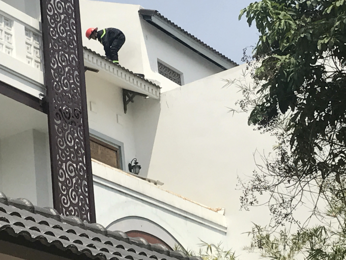 Hiện trường vụ ch&aacute;y.