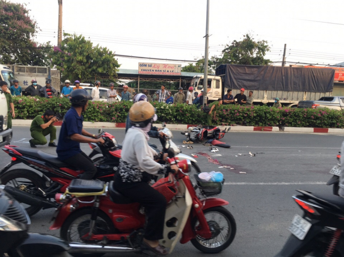 Hiện trường vụ tai nạn