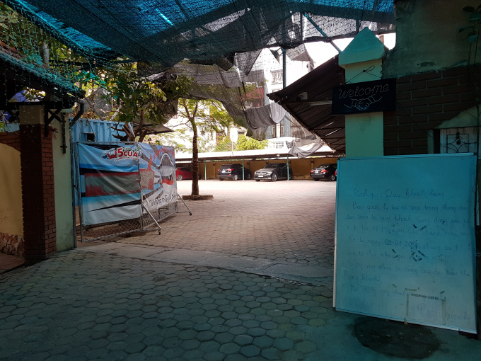 B&atilde;i tr&ocirc;ng giữ xe h&igrave;nh th&agrave;nh tại &ocirc; đất 76 Nguyễn Ch&iacute; Thanh.