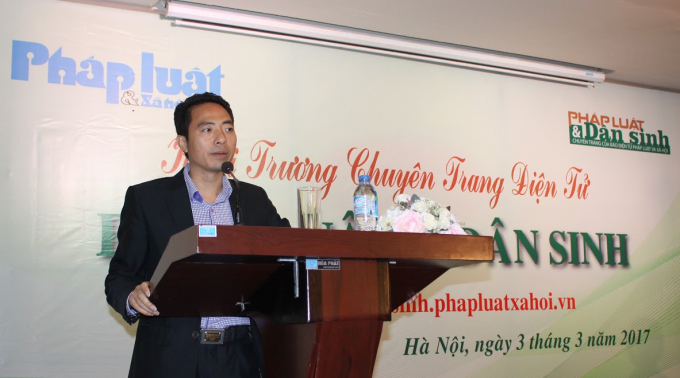 &Ocirc;ng Nguyễn Th&aacute;i B&igrave;nh, Ph&oacute; Tổng bi&ecirc;n tập b&aacute;o Ph&aacute;p luật &amp;amp;amp; X&atilde; hội, ki&ecirc;m phụ tr&aacute;ch chuy&ecirc;n trang Ph&aacute;p luật &amp;amp;amp; D&acirc;n sinh ph&aacute;t biểu.