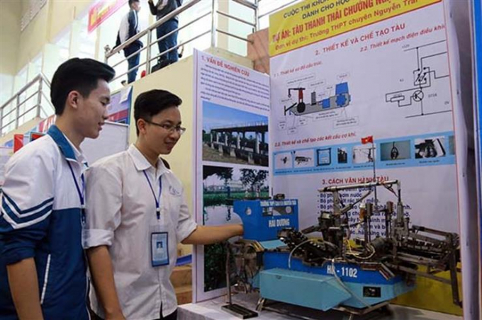 Một m&ocirc; h&igrave;nh dự thi của học sinh.&nbsp;Ảnh: moet.gov.vn