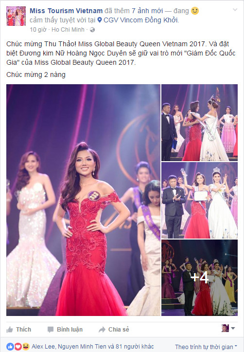 Ngọc Duy&ecirc;n trở th&agrave;nh gi&aacute;m đốc quốc gia Miss Global Beauty Queen Vietnam