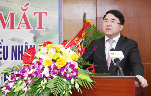 Ph&oacute; Chủ tịch UBND TP Hải Ph&ograve;ng L&ecirc; Khắc Nam ph&aacute;t biểu tại&nbsp;lễ khai trương - Ảnh: Duy Th&ocirc;ng