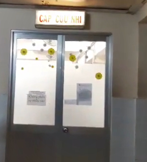 Ph&ograve;ng cấp cứu nhi, bệnh viện Đa khoa B&igrave;nh Dương.