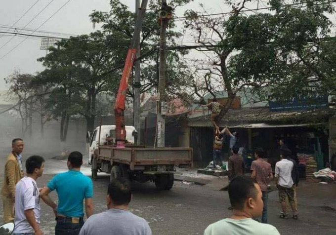 Hiện trường vụ việc.