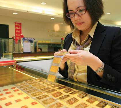 Gi&aacute; v&agrave;ng h&ocirc;m nay 14/3. Nguồn: Vietnamnet.