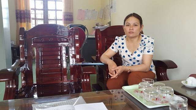 B&agrave; Lương Thị Hồng, Chủ tịch UBND x&atilde; Th&ocirc;ng Thụ, huyện Quế Phong, tỉnh Nghệ An.