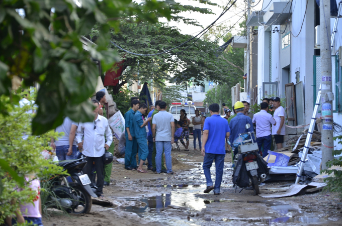 Hiện trường nơi xảy ra vụ việc.