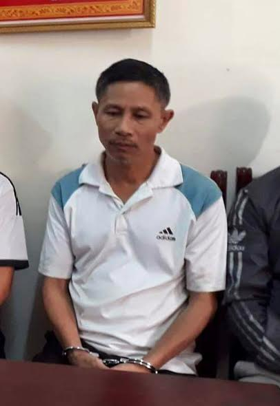 L&ecirc; Xu&acirc;n Thuỷ tại cơ quan c&ocirc;ng an.